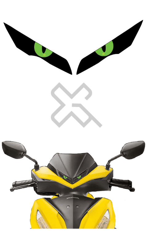 Grazia Bs6 Eye Sticker | Dio 125 New Model Headlight Sticker